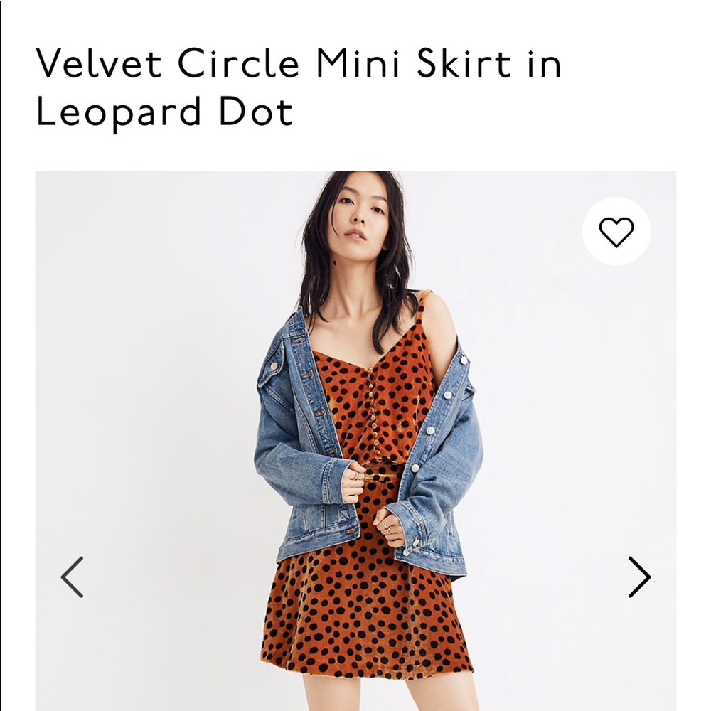 Madewell Leapard Dot Circle Skirt